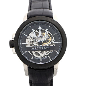 Maserati Automatic Black Dial Black Leather Strap Watch For Men - R8821119007 Buy Now By Maserati