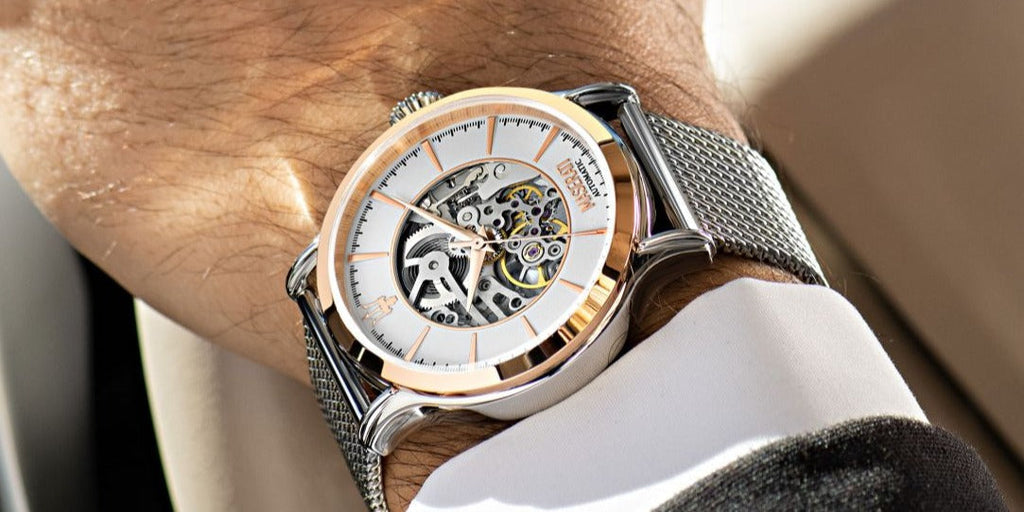 Maserati Epoca Automatic White Dial Silver Mesh Bracelet Watch For Men - R8823118001 Buy Now By Maserati