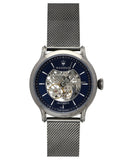Maserati Epoca Automatic Skeleton Blue Dial Mesh Bracelet Watch For Men - R8823118002 Buy Now By Maserati