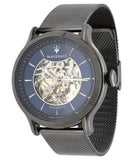 Maserati Epoca Automatic Skeleton Blue Dial Mesh Bracelet Watch For Men - R8823118002 Buy Now By Maserati