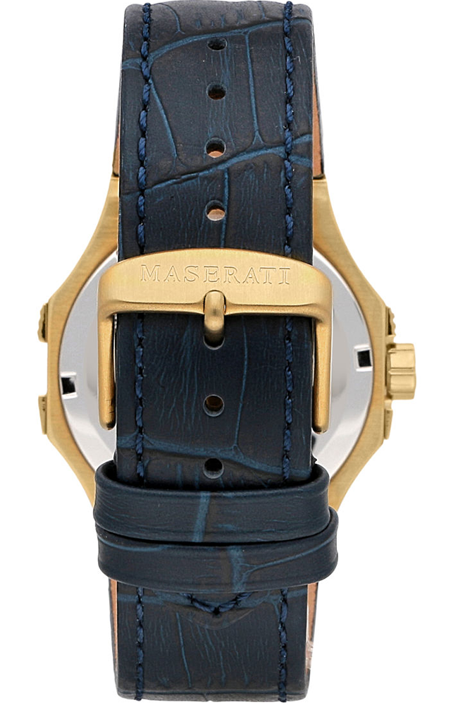 Maserati Potenza Blue Dial Blue Leather Strap Watch For Men - R8851108035 Buy Now By Maserati