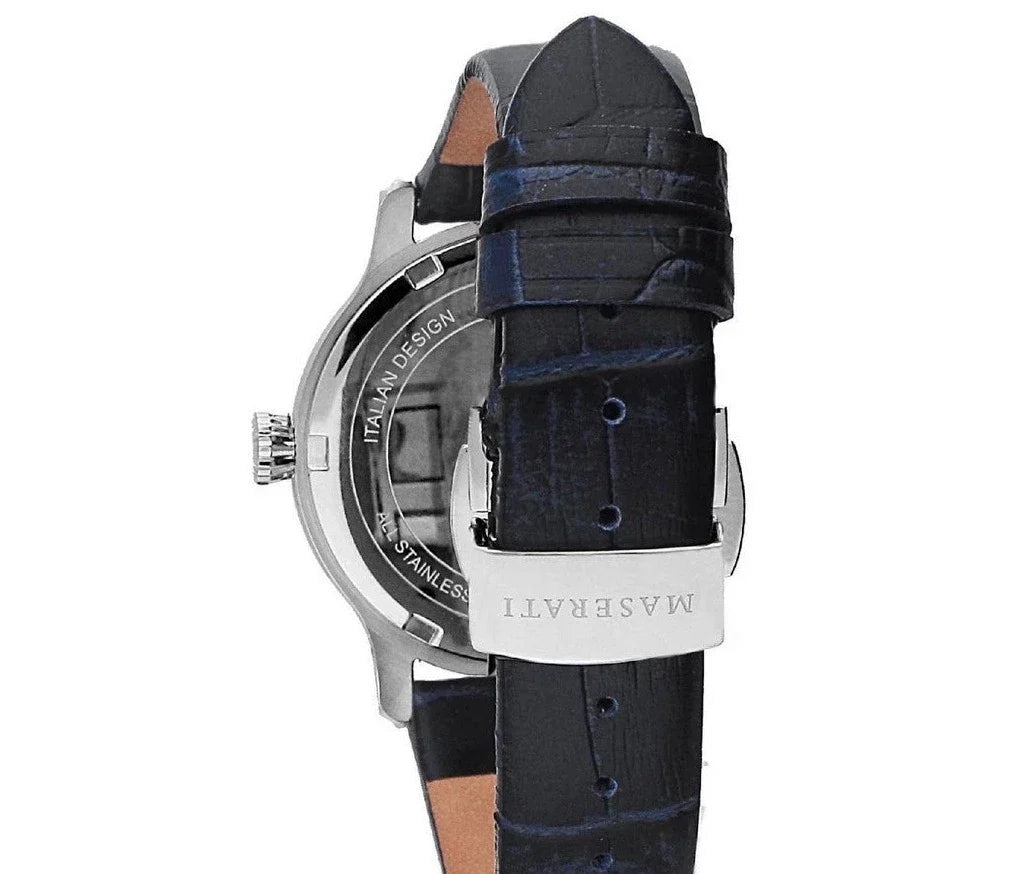 Maserati Epoca Blue Dial Blue Leather Strap Watch For Women - R8851118502 Buy Now By Maserati