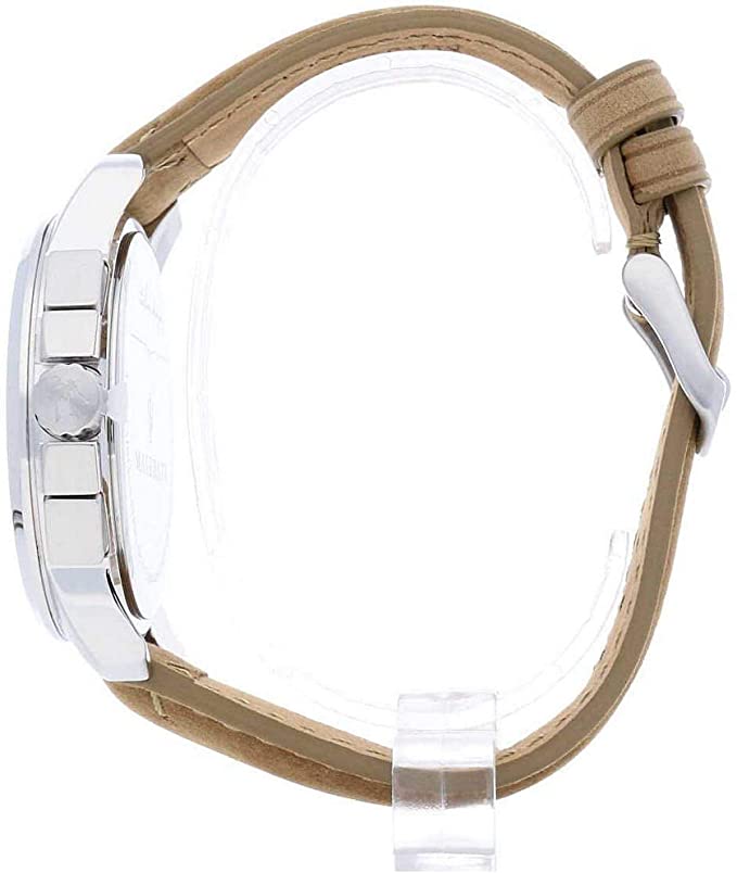 Maserati Successo Black Dial Beige Leather Strap Watch For Men - R8851121004 Buy Now By Maserati