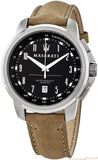 Maserati Successo Black Dial Beige Leather Strap Watch For Men - R8851121004 Buy Now By Maserati