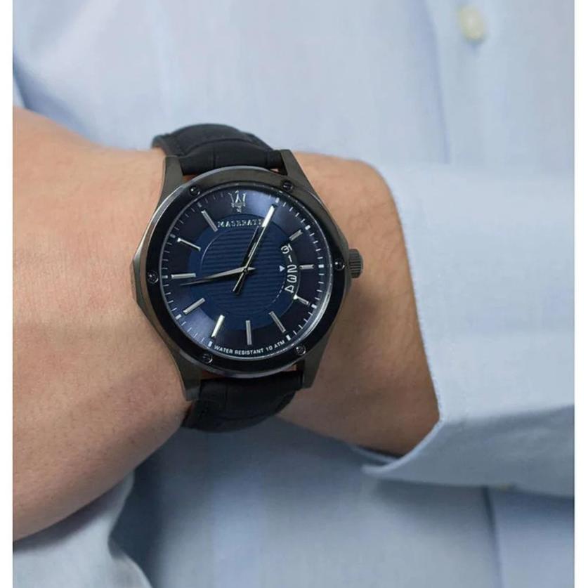 Maserati SFIDA Black Dial Black Rubber Strap Watch For Men - R8851123004 Buy Now By Maserati