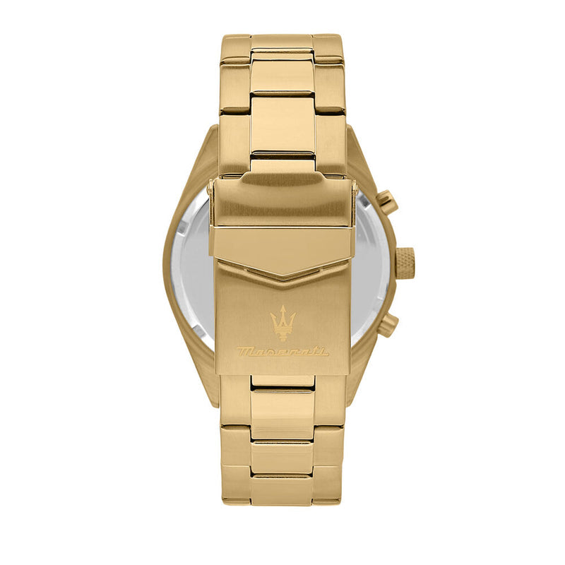 Maserati Competizione Chronograph Blue Dial Gold Steel Strap Watch For Men - R8853100026 Buy Now By Maserati