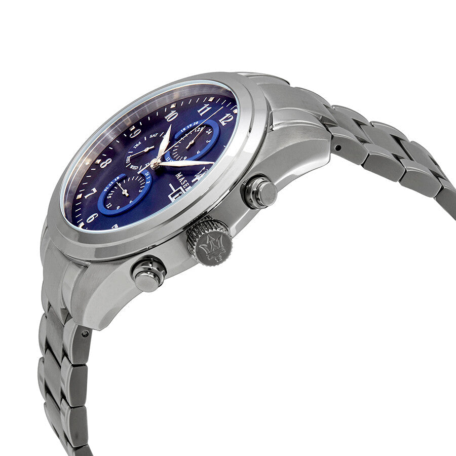 Maserati Traguardo Blue Dial Silver Steel Strap Watch For Men - R8853112505 Buy Now By Maserati