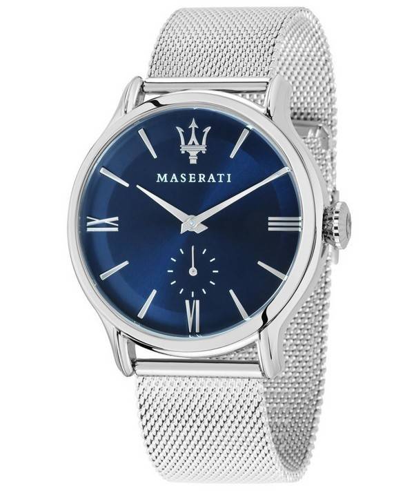 Maserati Epoca Blue Dial Silver Mesh Bracelet Watch For Men - R8853118006 Buy Now By Maserati