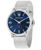 Maserati Epoca Blue Dial Silver Mesh Bracelet Watch For Men - R8853118006 Buy Now By Maserati