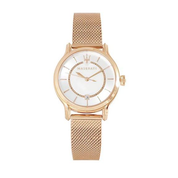 Maserati Epoca Mother of Pearl Dial Rose Gold Mesh Strap Watch For Women - R8853118506 Buy Now By Maserati