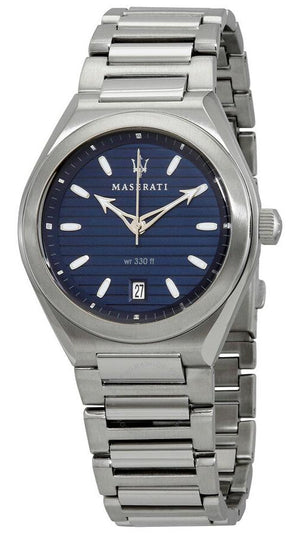 Maserati Triconic Quartz Blue Dial Silver Steel Strap Watch For Men - R8853139002 Buy Now By Maserati