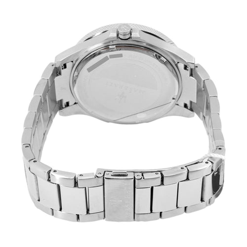 Maserati SFIDA Chronograph Black Dial Silver Steel Strap Watch For Men - R8853140005 Buy Now By Maserati