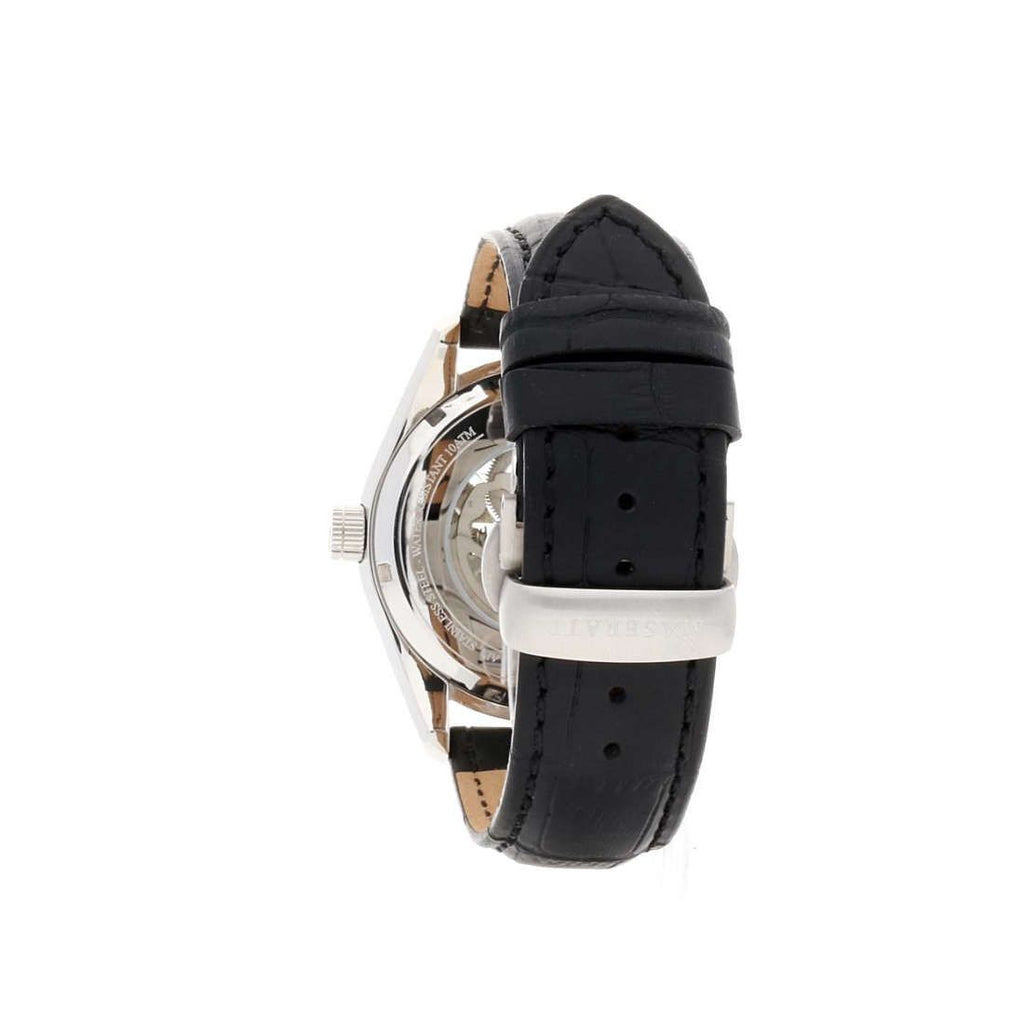 Maserati Traguardo Automatic Black Dial Black Leather Strap Watch For Men - R8871612001 Buy Now By Maserati