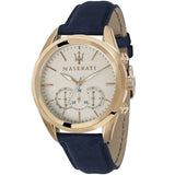 Maserati Epoca Chronograph White Dial Black Leather Strap Watch For Men - R8871618016 Buy Now By Maserati