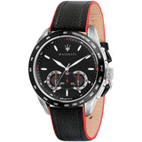 Maserati Traguardo Black Dial Black Leather Strap Watch For Men - R8871612028 Buy Now By Maserati