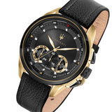 Maserati Traguardo Chronograph Black Dial Black Leather Strap Watch For Men - R8871612033 Buy Now By Maserati