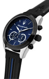 Maserati Traguardo Chronograph Blue Dial Black Silicone Strap Watch For Men - R8871612044 Buy Now By Maserati