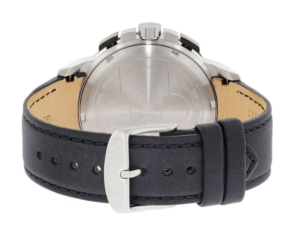 Maserati Ingegno Chronograph Black Dial Black Leather Strap Watch For Men - R8871619004 Buy Now By Maserati