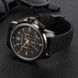 Maserati Successo Black Dial Black Rubber Strap Watch For Men - R8871621011 Buy Now By Maserati