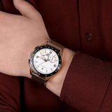 Maserati Traguardo 45mm Chronograph Rose Gold Mesh Strap White Dial Watch For Men - R8873612011 Buy Now By Maserati