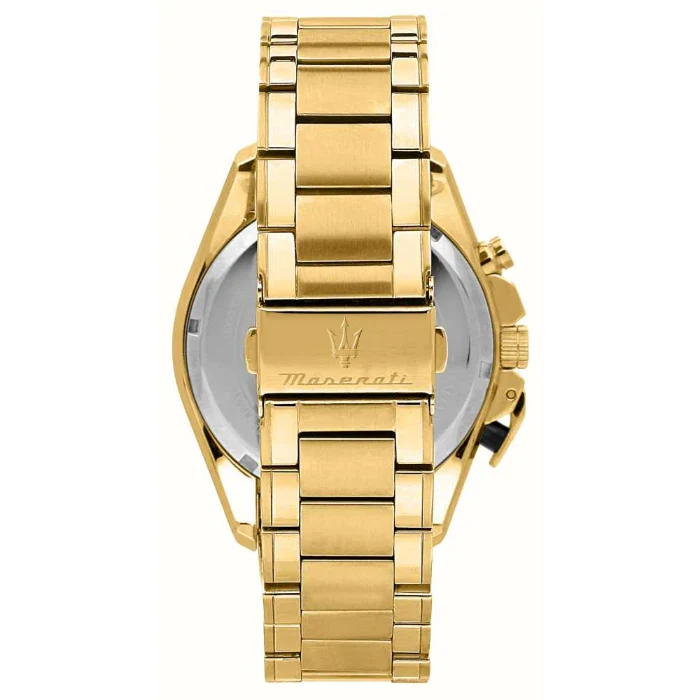 Maserati Traguardo Skeleton Black Dial Gold Steel Strap Watch For Men - R8873612058 Buy Now By Maserati