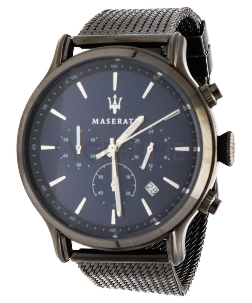 Maserati Epoca Black Edition Blue Dial Black Mesh Bracelet Watch For Men - R8873618008 Buy Now By Maserati