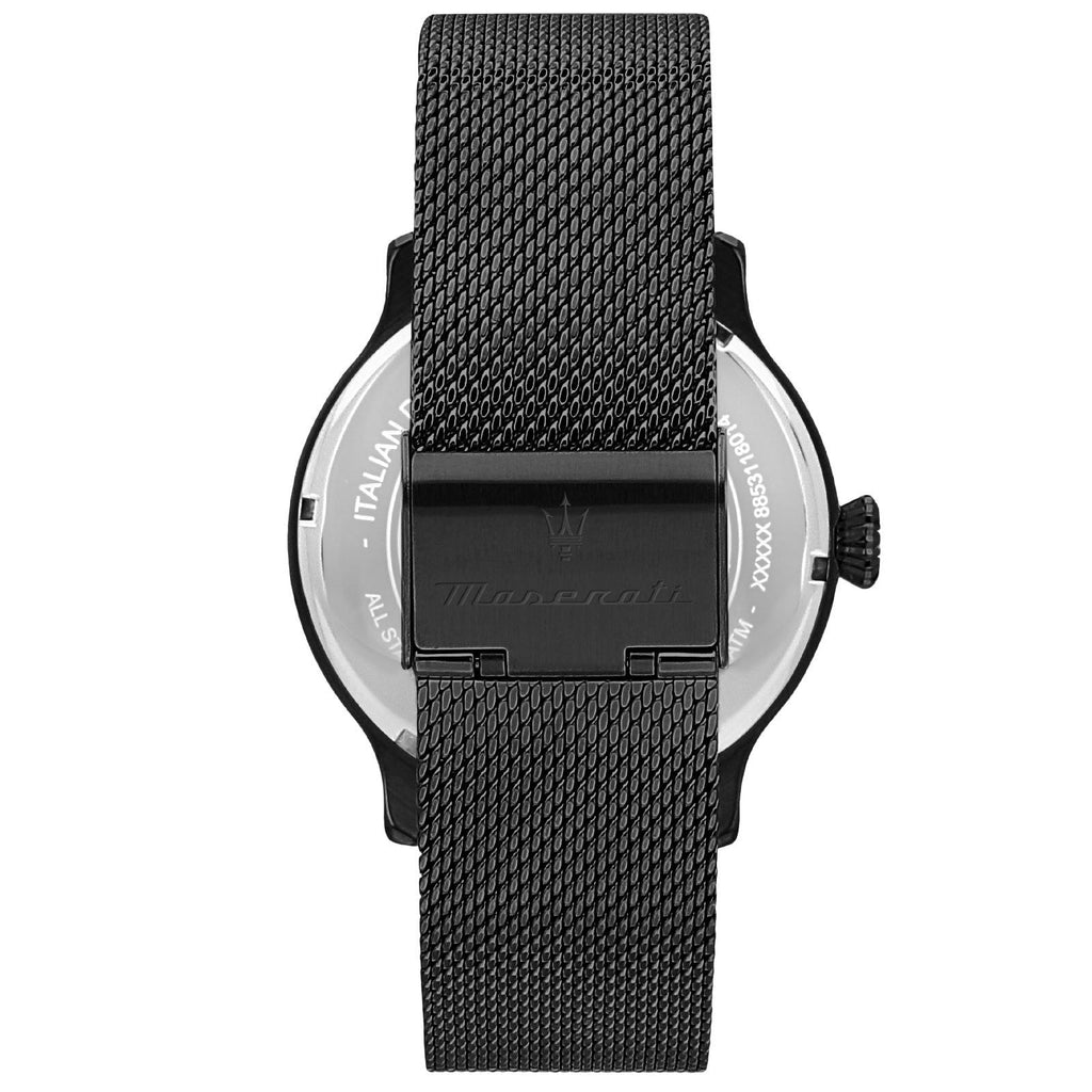 Maserati Epoca Chronograph Black Dial Black Mesh Strap Watch For Men - R8873618013 Buy Now By Maserati