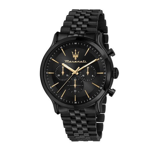 Maserati Epoca Chronograph Limited Edition Black Dial Black Steel Strap Watch For Men - R8873618020 Buy Now By Maserati