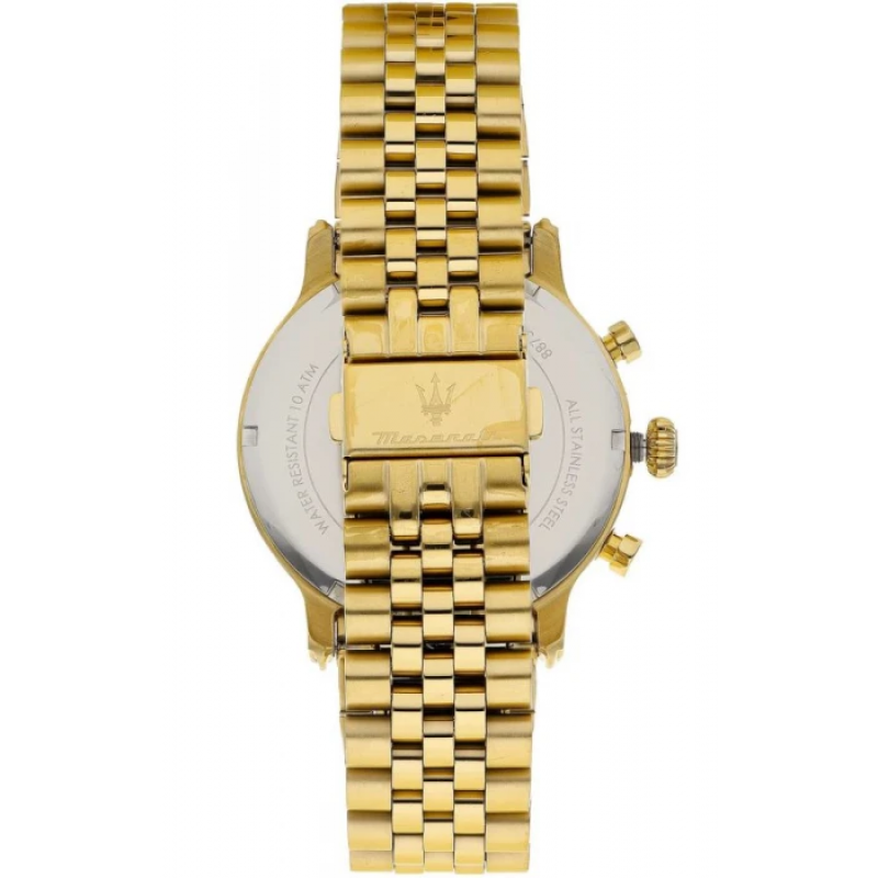 Maserati Epoca Chronograph Black Dial Gold Steel Strap Watch For Men - R8873618023 Buy Now By Maserati