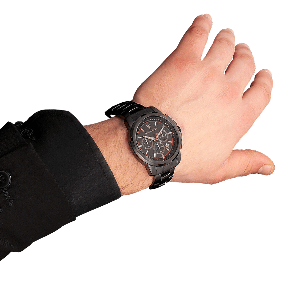 Maserati Successo 44mm Black Dial Black Steel Strap Watch For Men - R8873621014 Buy Now By Maserati