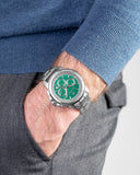 Maserati Successo Chronograph Green Dial Silver Steel Strap Watch For Men - R8873621017 Buy Now By Maserati