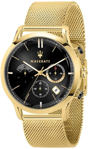 Maserati Ricordo Chronograph Black Dial Stainless Steel Mesh Bracelet Watch For Men - R8873633003 Buy Now By Maserati
