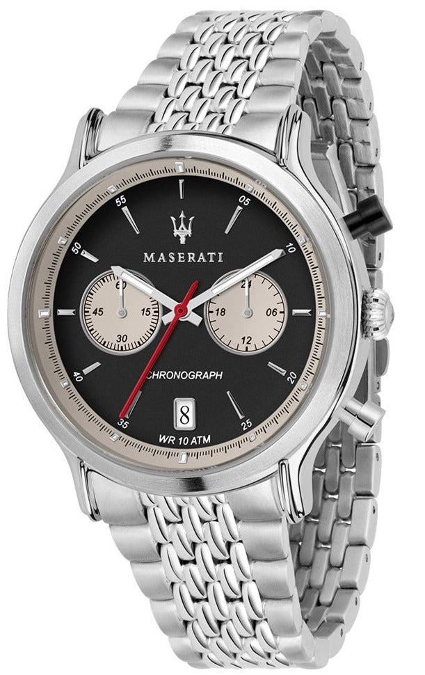 Maserati Legend Chronograph Black Dial Stainless Steel Watch For Men - R8873638001 Buy Now By Maserati