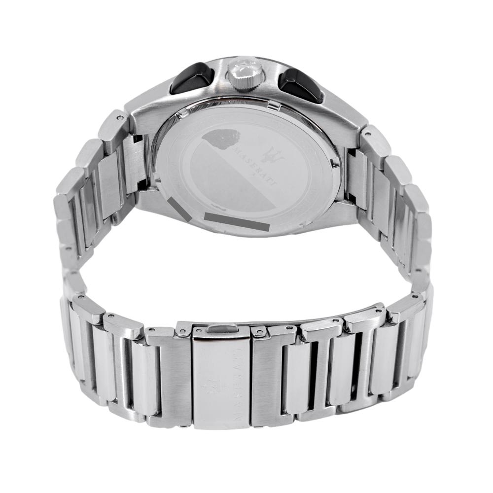 Maserati Triconic Chronograph Black Dial Silver Steel Strap Watch For Men - R8873639002 Buy Now By Maserati
