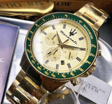 Maserati SFIDA Quartz Yellow Dial Gold Strap Watch For Men - R8873640005 Buy Now By Maserati