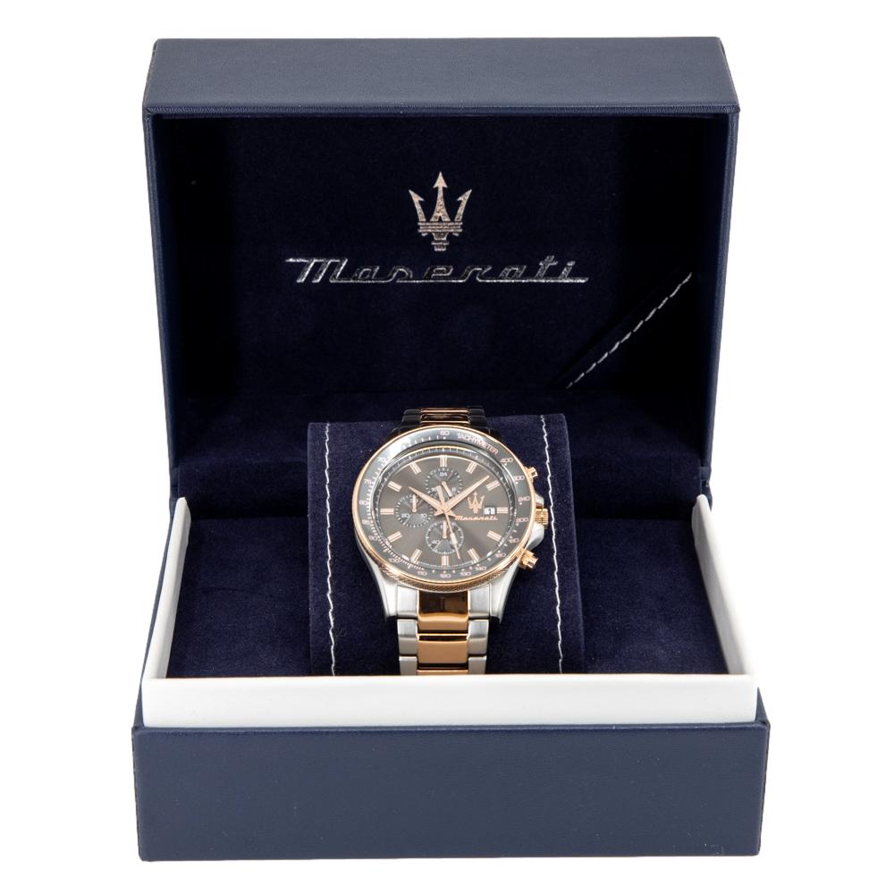 Maserati SFIDA Black Dial Two Tone Steel Strap Watch For Men - R8873640014 Buy Now By Maserati
