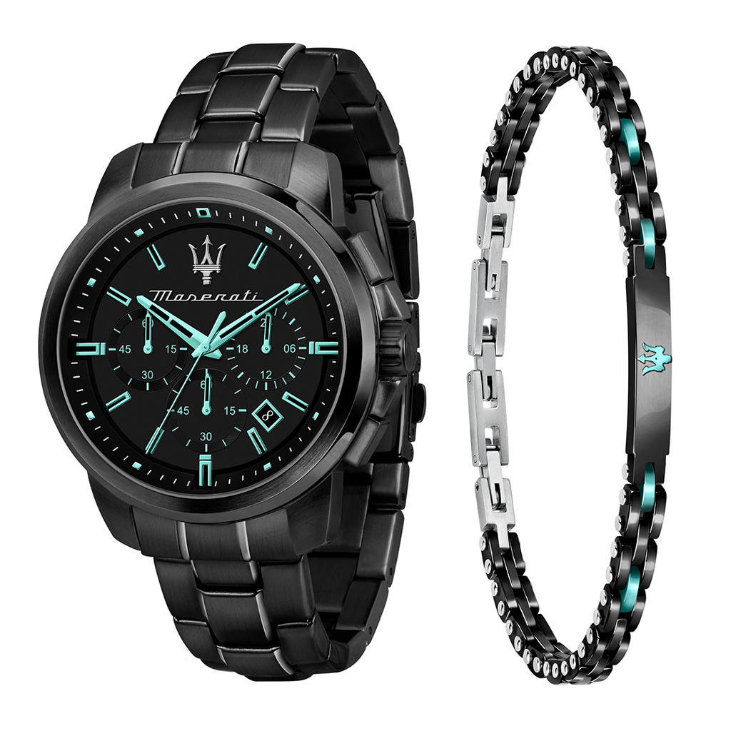 Maserati Aqua Edition Quartz Precision Chronograph Black Dial Watch For Men - R8873644003 Buy Now By Maserati