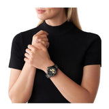 Michael Kors Wren Chronograph Black Dial Two Tone Steel Strap Watch for Women - MK6978 Buy Now By Michael Kors