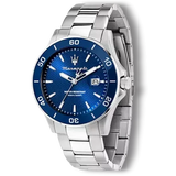 Maserati Competizione Quartz Blue Dial Silver Steel Strap Watch For Men - R8853100036 Buy Now By Maserati