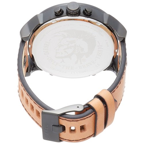 Diesel Mr. Daddy 2.0 Chronograph Grey Dial Brown Leather Strap Watch For Men - DZ7406 Buy Now By Diesel