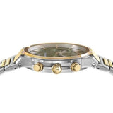 Salvatore Ferragamo Sapphire Chrono Green Dial Two Tone Steel Strap Watch for Men - SFME01223 Buy Now By Salvatore Ferragamo