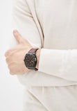 Fossil Everett Chronograph Black Dial Brown Leather Strap Watch for Men - FS5798 Buy Now By Fossil