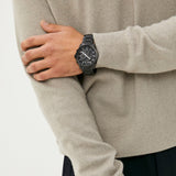 Armani Exchange Banks Chronograph Black Dial Black Steel Strap Watch For Men - AX1722 Buy Now By Armani Exchange