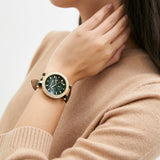 Michael Kors Parker Chronograph Green Dial Green Leather Strap Watch For Women - MK6985 Buy Now By Michael Kors