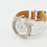 Michael Kors Runway Three Hand White Dial White Leather Strap Watch For Women - MK6998 Buy Now By Michael Kors