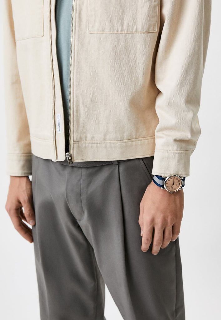 Emporio Armani Luigi Analog Beige Dial Two Tone NATO Strap Watch For Men - AR11212 Buy Now By Emporio Armani