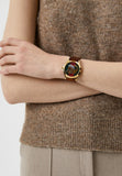 Gucci Le Marche Des Merveilles Red & Green Dial Brown Leather Strap Unisex Watch - YA126497 Buy Now By Gucci