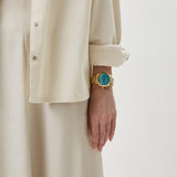 Michael Kors Lexington Chronograph Blue Dial Gold Steel Strap Watch For Women - MK7216 Buy Now By Michael Kors