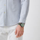 Armani Exchange Banks Chronograph Green Dial Green Leather Strap Watch For Men - AX1725 Buy Now By Armani Exchange