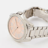 Michael Kors Kacie Three Hand Pink Dial Silver Steel Strap Watch for Women - MK6929 Buy Now By Michael Kors